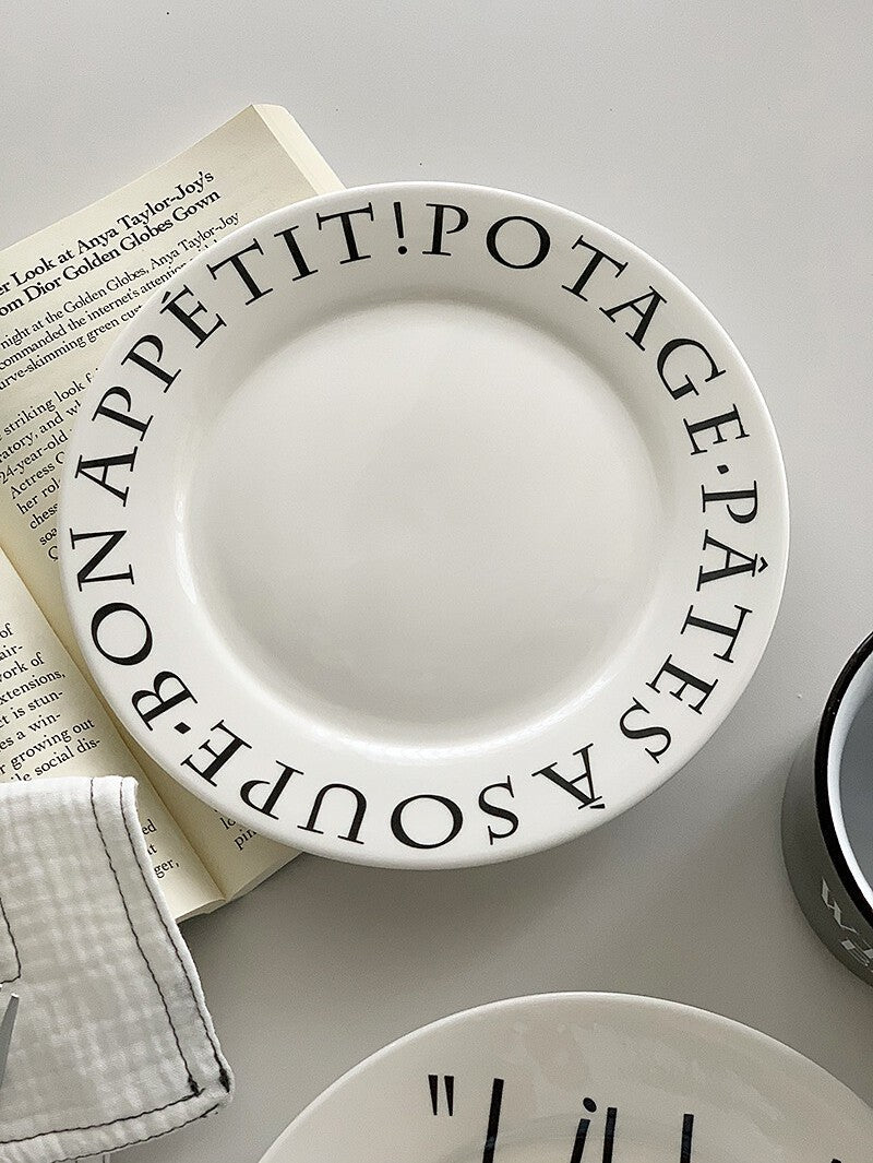YASUKI Juniper Stylish Graffiti Ceramic Dish from YASUKI