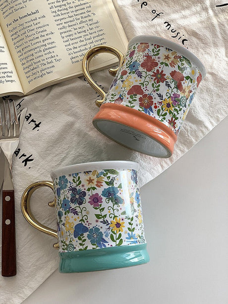YASUKI Livia Elegant Floral Ceramic Cup from YASUKI