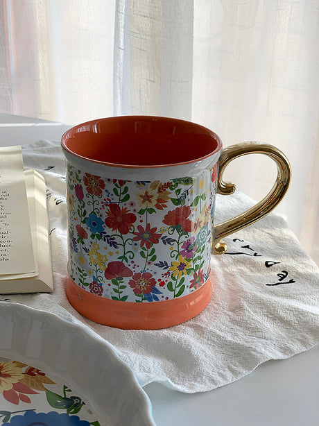 YASUKI Livia Elegant Floral Ceramic Cup from YASUKI