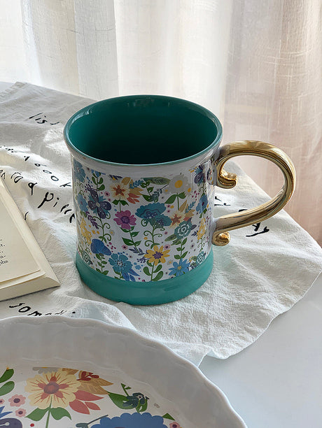 YASUKI Livia Elegant Floral Ceramic Cup from YASUKI