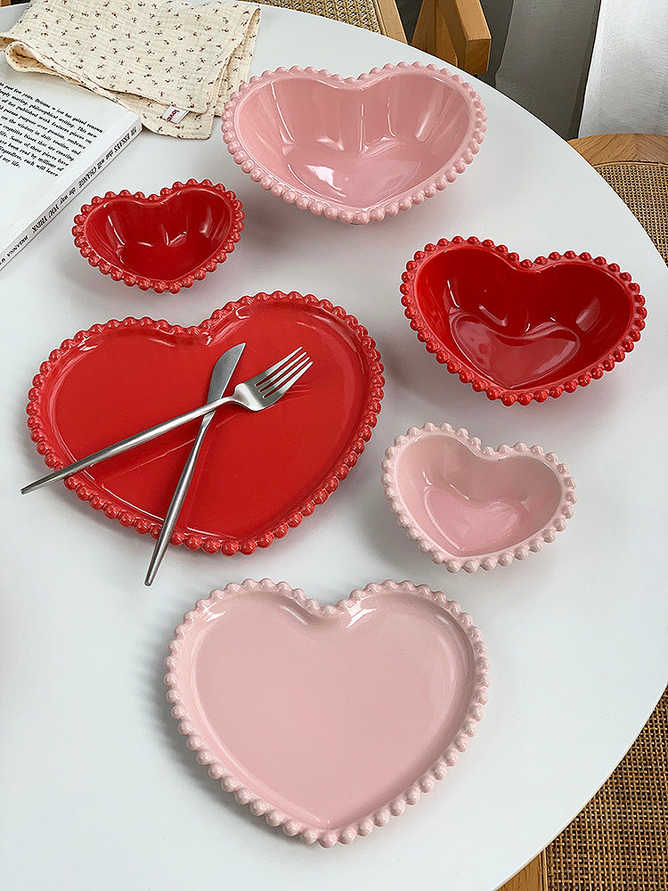 YASUKI Amara Elegant Pink Ceramic Dessert Bowl from YASUKI
