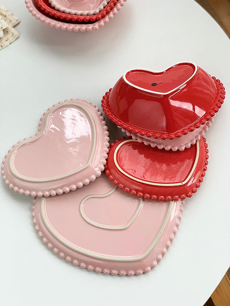 YASUKI Amara Elegant Pink Ceramic Dessert Bowl from YASUKI
