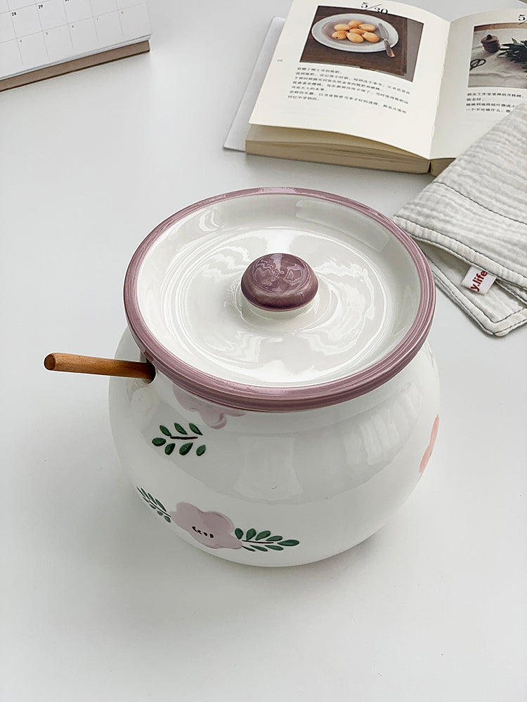 YASUKI Jasper Elegant Matte Ceramic Seasoning Tank from YASUKI