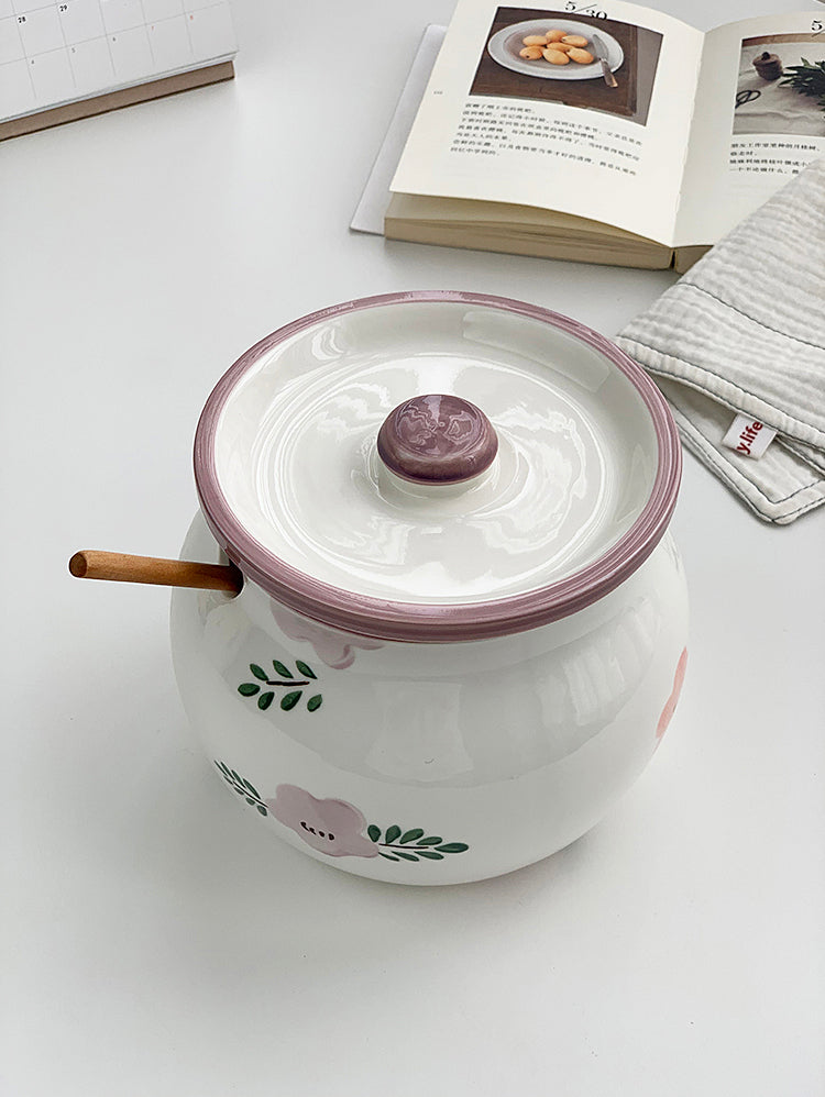 YASUKI Jasper Elegant Matte Ceramic Seasoning Tank from YASUKI