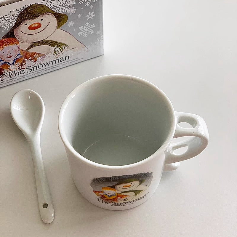 YASUKI Finnigan Stylish Snowman Ceramic Water Cup from YASUKI