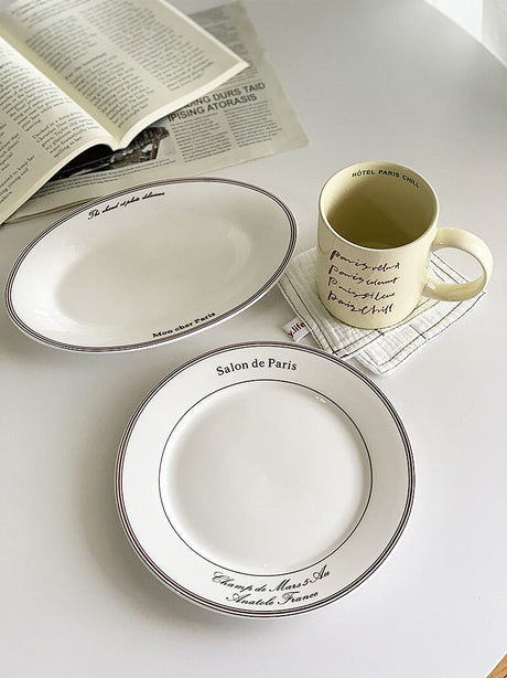 YASUKI JINWEI Elegant Ceramics Breakfast Tableware from YASUKI