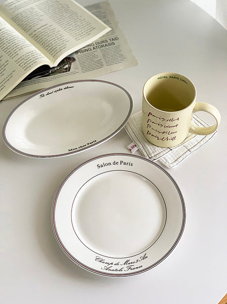 YASUKI JINWEI Elegant Ceramics Breakfast Tableware from YASUKI