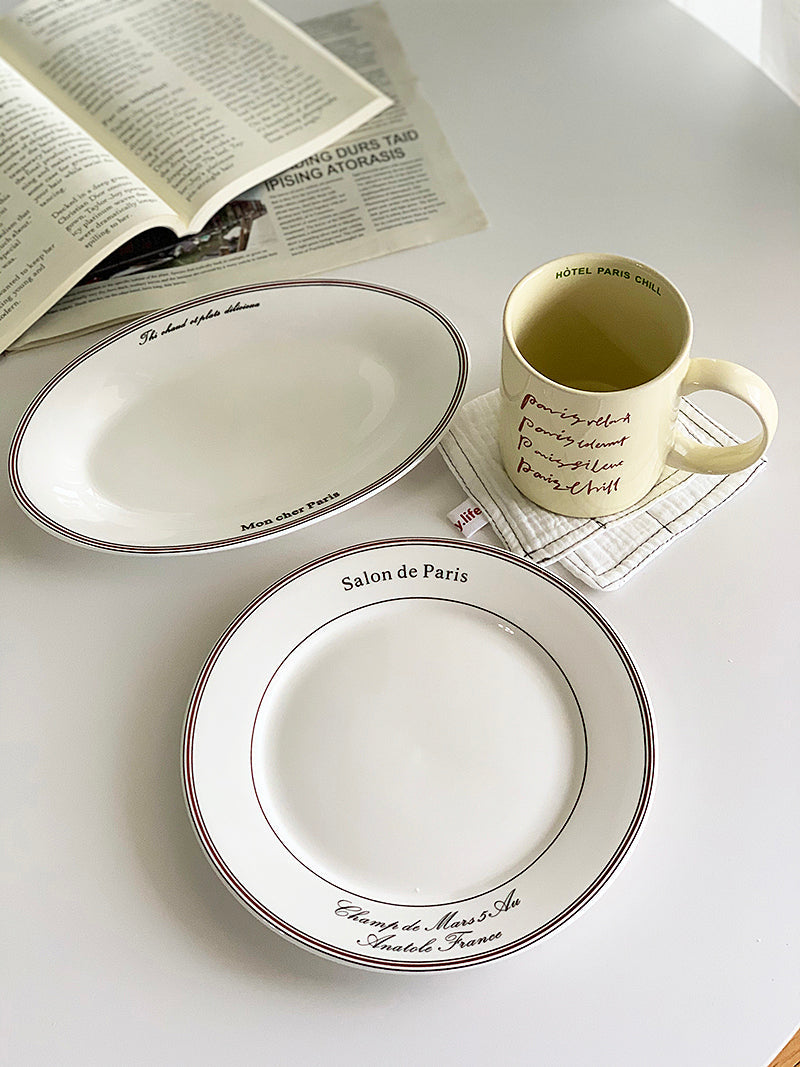 YASUKI JINWEI Elegant Ceramics Breakfast Tableware from YASUKI