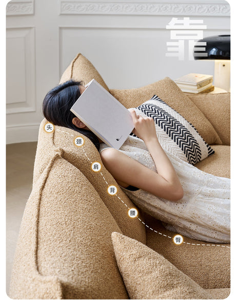 MOYU Isolde Retro Cream Elegant Designer Sofa from MOYU