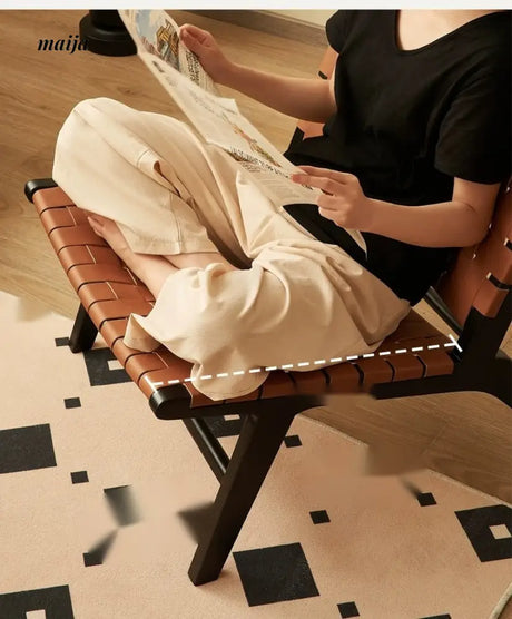 19 DREAM SPACE Saddle Leather Lounge Chair from 19 DREAM SPACE