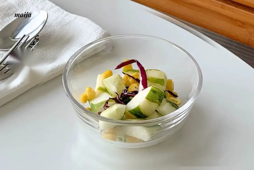 BANKE Transparent Crystal Glass Salad Bowl from BANKE