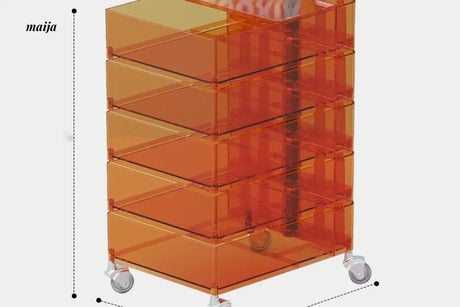 LOWERLEFT Rotating Acrylic Bedside Table from Lower Left