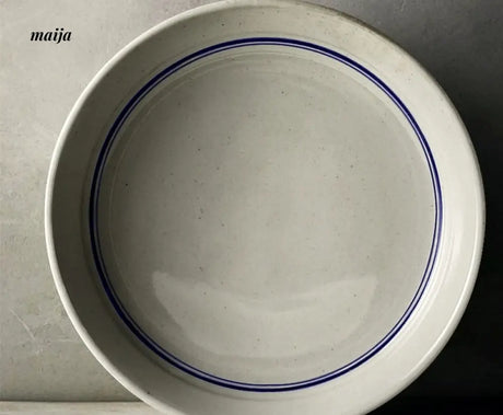 JOTO Japanese Blue and White Ceramic Soup Bowl Set from JOTO