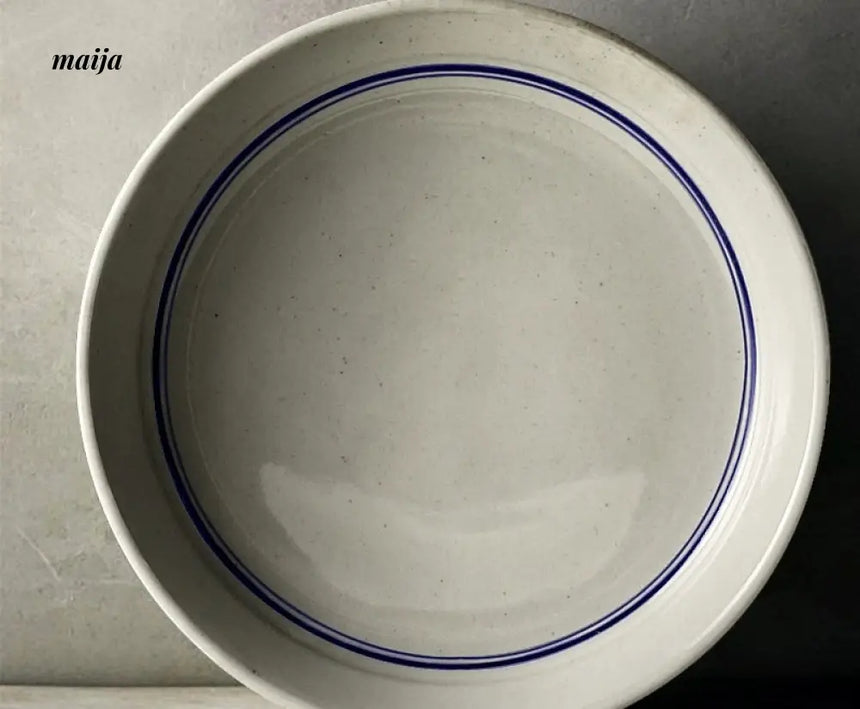 JOTO Japanese Blue and White Ceramic Soup Bowl Set from JOTO