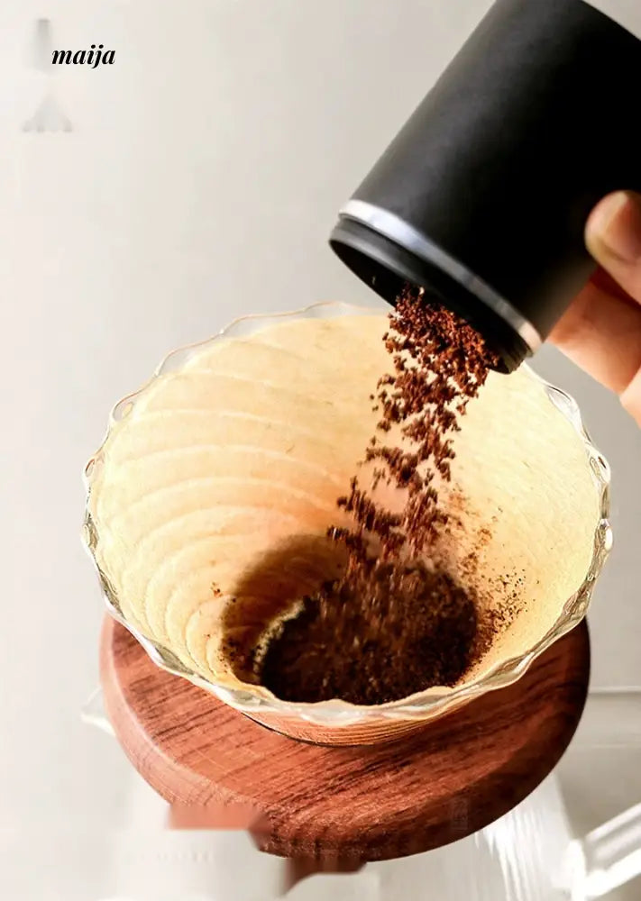 JOTO Handcrafted Coffee Filter Cup Solid Wood V60 Pink from MOSE