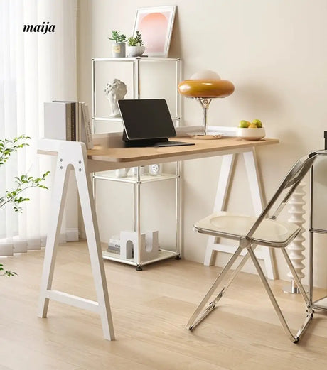 LOWERLEFT Solid Wood Writing Desk from Lower Left