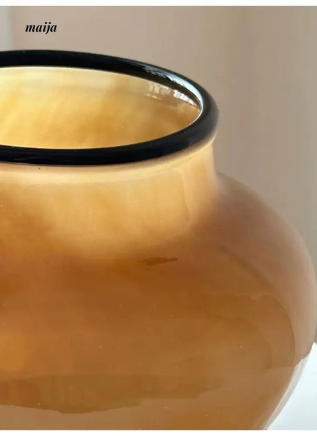 GUIFOU Antique Style Glazed Vase and Tray Set from GUIFOU
