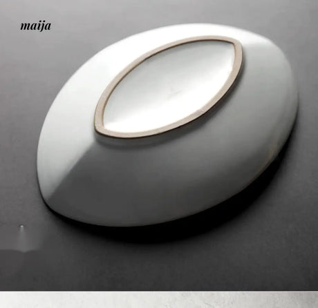 JOTO Japanese Retro Ceramic Dish Daily Steamed Fish Plate from JOTO