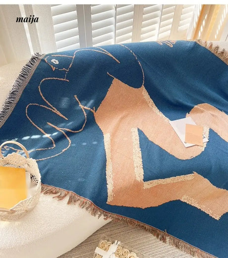 MAN YUE HOME INS Art Blanket for Sofa or Living Room Use from MAN YUE HOME