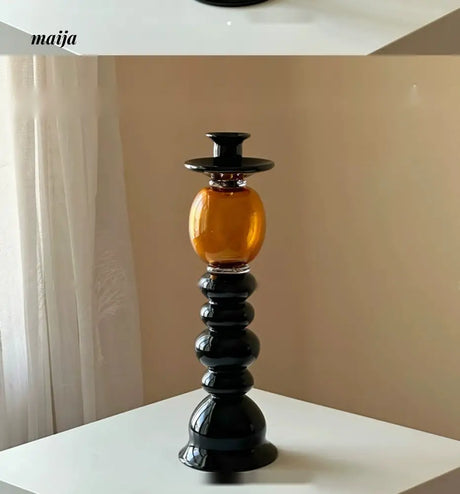 GUIFOU Antique Glass Candle Holder from GUIFOU
