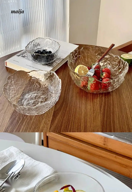 BANKE Transparent Crystal Glass Salad Bowl from BANKE
