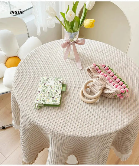 MAN YUE HOME Japanese Rectangular Cotton Coffee Tablecloth from MAN YUE HOME