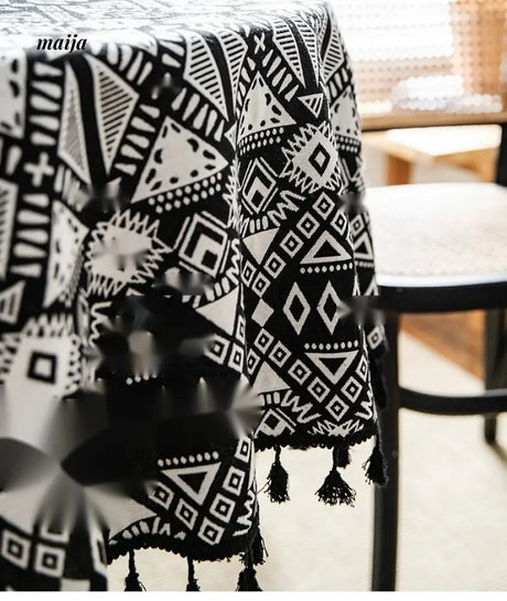 MAN YUE HOME Retro Tablecloth for American and Japanese Inspired Spaces from MAN YUE HOME
