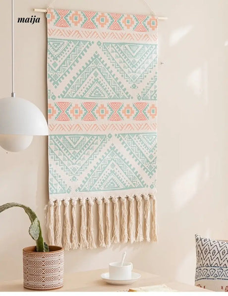 MAN YUE HOME Retro Woven Tapestry for Bedroom Canvas Decor from MAN YUE HOME