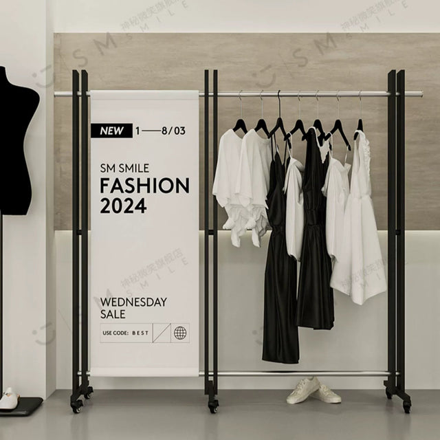 SM Sophia Black Hanger Clothing Stand from SM