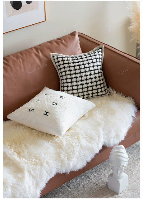MISTYWOOD Leather Scandinavian Sofa Pillow from MISTYWOOD