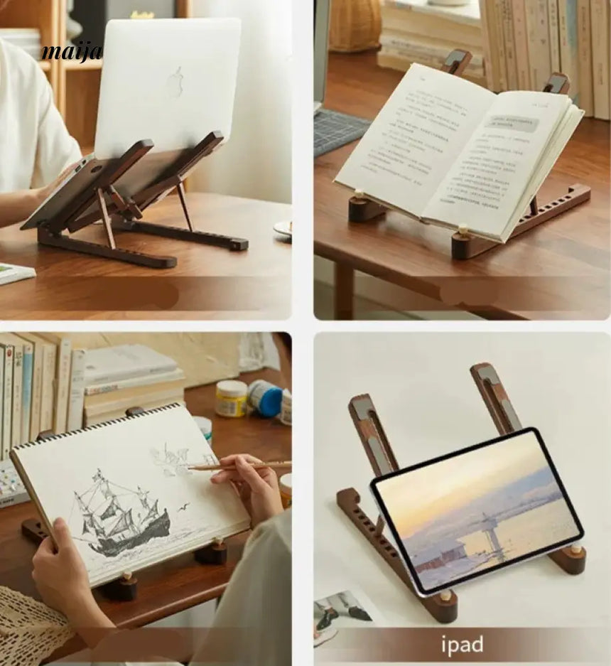 KIMACHI Wooden Foldable Adjustable Laptop Stand from KIMACHI