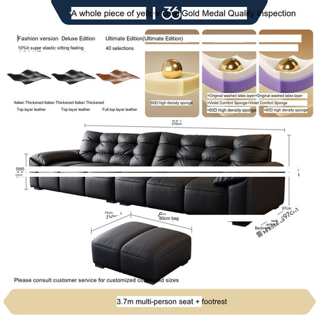 FASATI Leonardo Elegant Minimalist Leather Sofa from FASATI