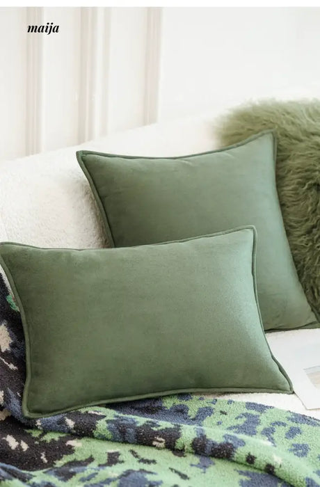 MISTYWOOD Green Modern Minimalist Pillow from MISTYWOOD