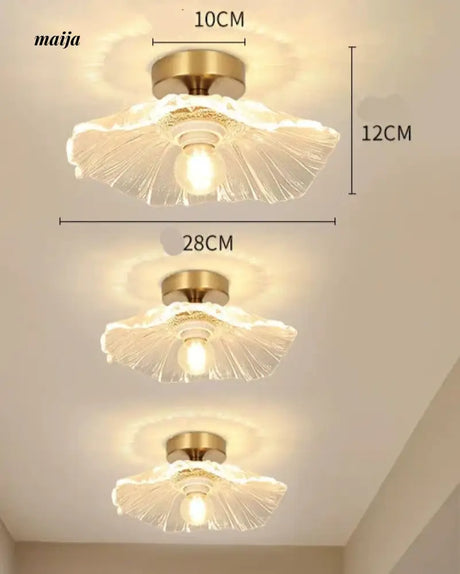 GVG Lotus Leaf Crystal Ceiling Light from GVG