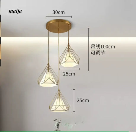 GVG Diamond Cage Ceiling Pendant Lamp from GVG