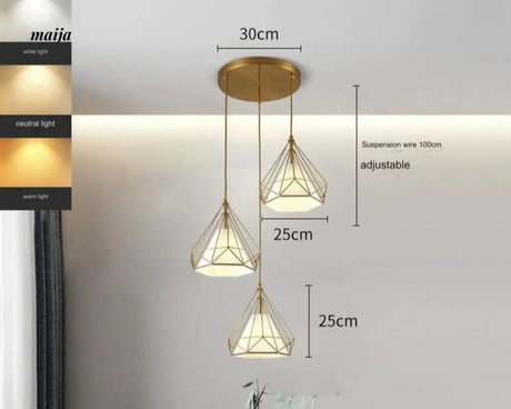 GVG Diamond Cage Ceiling Pendant Lamp from GVG