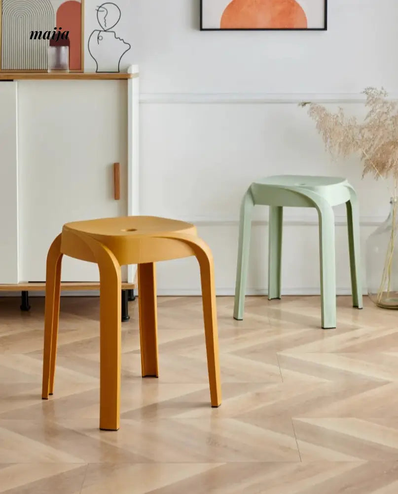 (Set of 2) Kramer Plastic Dining Stool