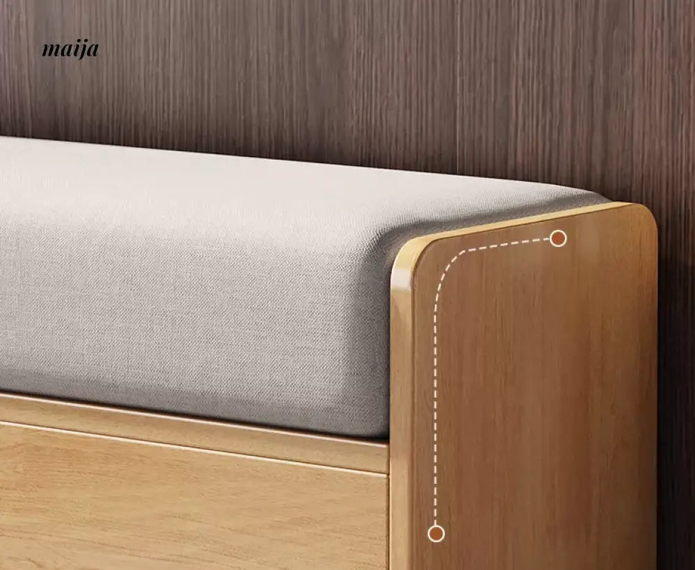 Finnley Solid Wood Shoe-Changing Stool from maija