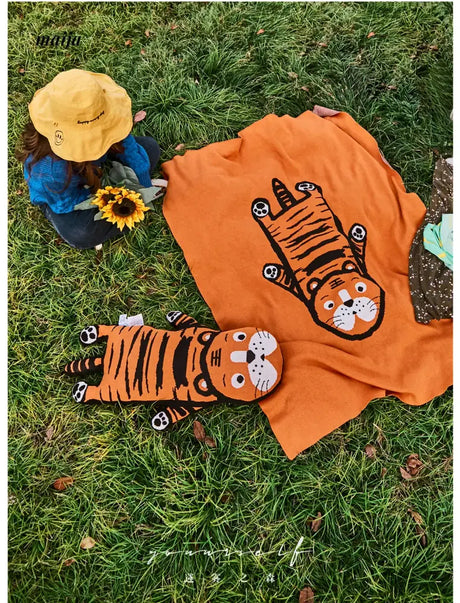 MISTYWOOD Cute Tiger Pillow for Living Room from MISTYWOOD