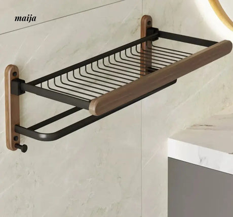 NHSJ Punch-Free Storage Basket and Towel Rack from NHSJ