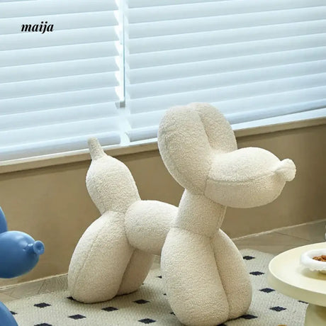 LAZYSPACE Violet Balloon Dog Stool from LAZYSPACE
