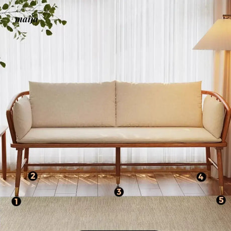 Candace Small Solid Wood Sofa from maija