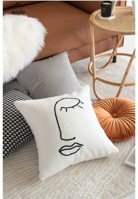 MISTYWOOD Black and White Decorative Pillow Sleeve from MISTYWOOD