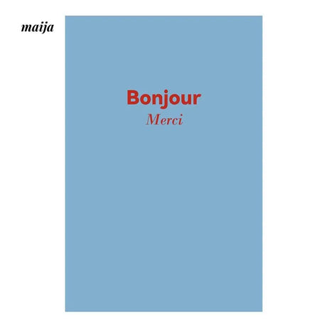 MUYE Bonjour Merci Shower Curtain from MUYE