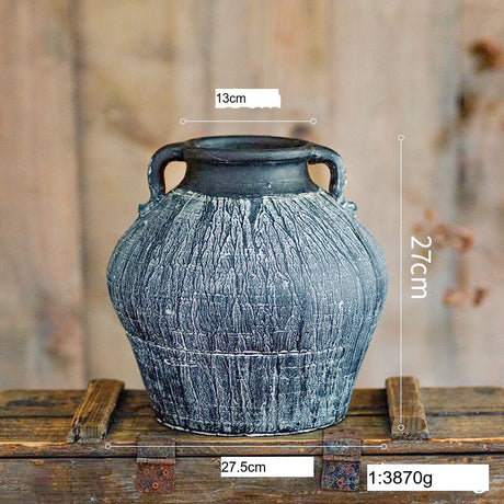 JUHAN Isolde Rustic Floral Arrangement Pottery Vase from JUHAN