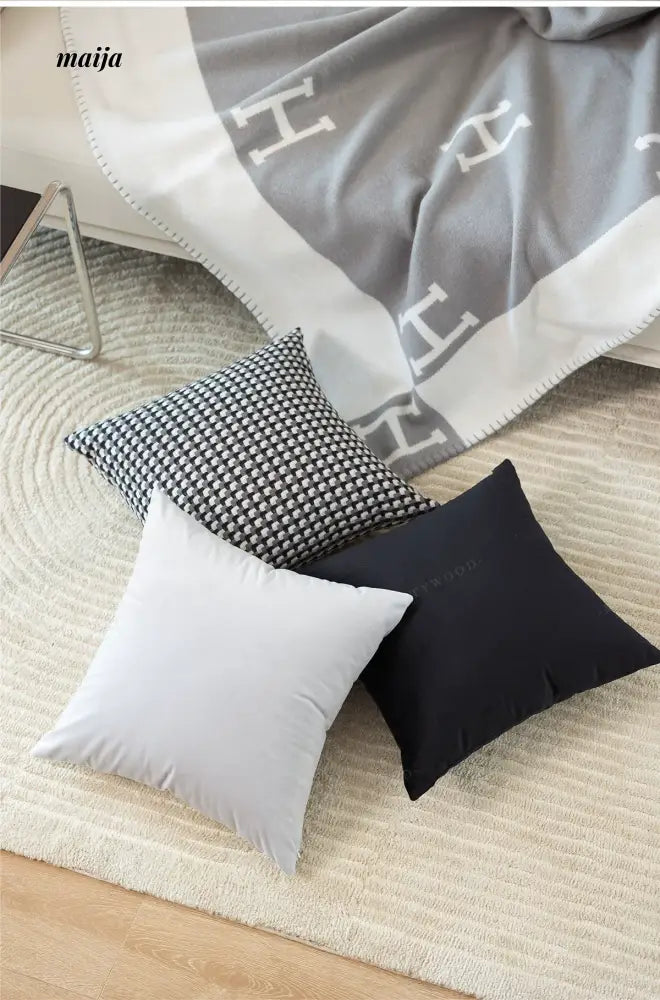 MISTYWOOD Black Velvet Cushion from maija