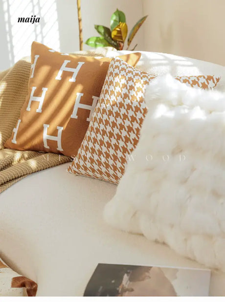 MISTYWOOD Modern Fox Pillow with Raccoon Design from MISTYWOOD