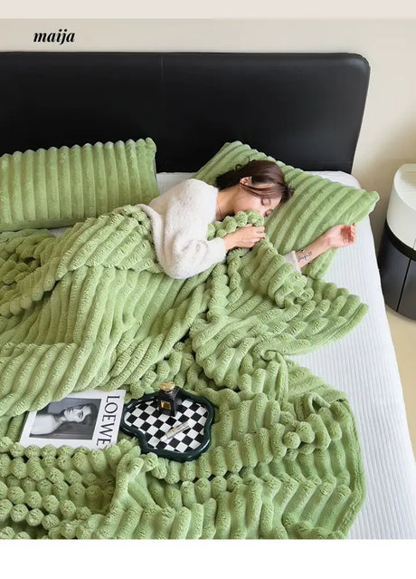 Rabbit Plush Blanket from maija