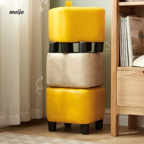 LINSYKIDS Sugar Cube Leather Baby Stool from LINSY KIDS