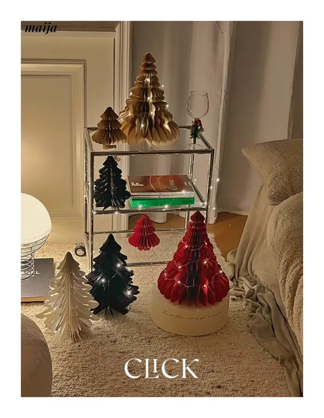 CLICK 3D Christmas Tree Origami Table Decor Stand Prop from CLICK